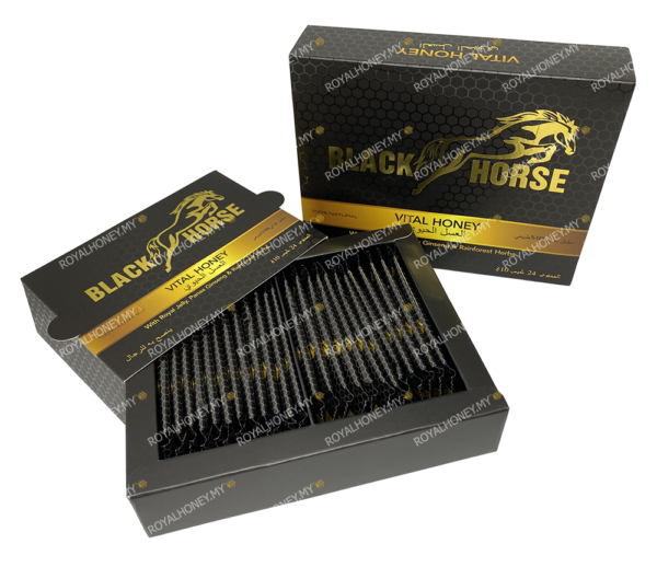 Black horse vital honey 24 x 10g - Image 2